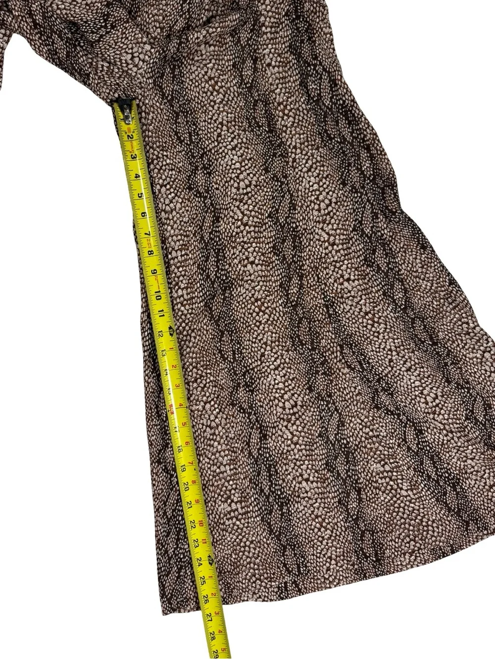 Anthropologie Snake Print Wide Leg Pants Womens Sz 4 Boho Flowy Viscose palazzo - Picture 5 of 11